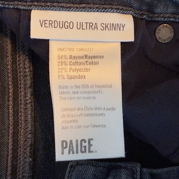 Paige Verdugo Ultra Skinny Jeans - 28 - Picture 4 of 8